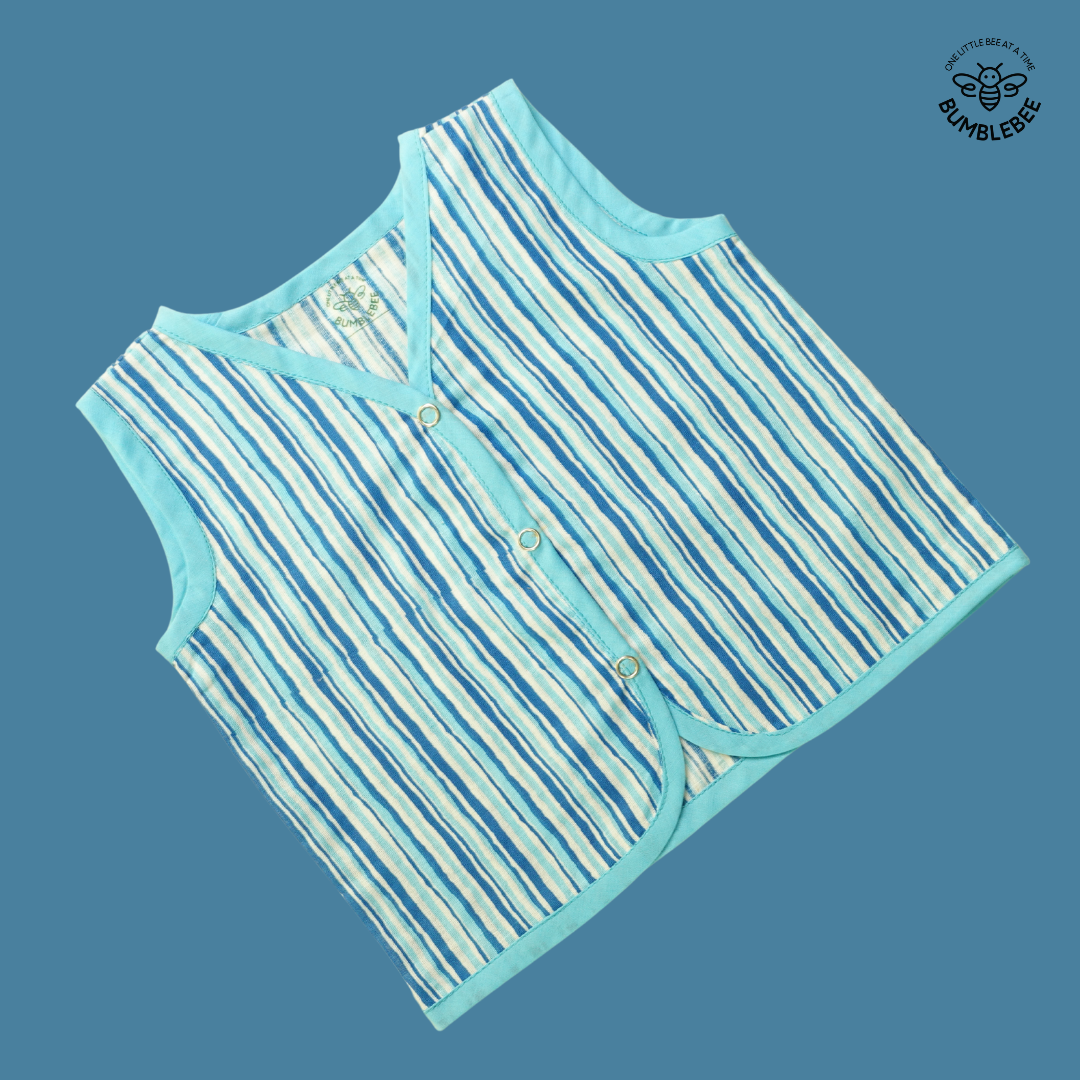 Blue Stripes Cotton Jabla Top