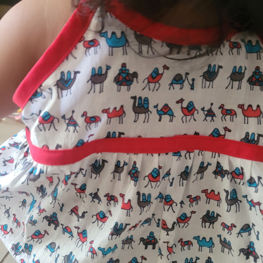Red Camels Strappy Dress