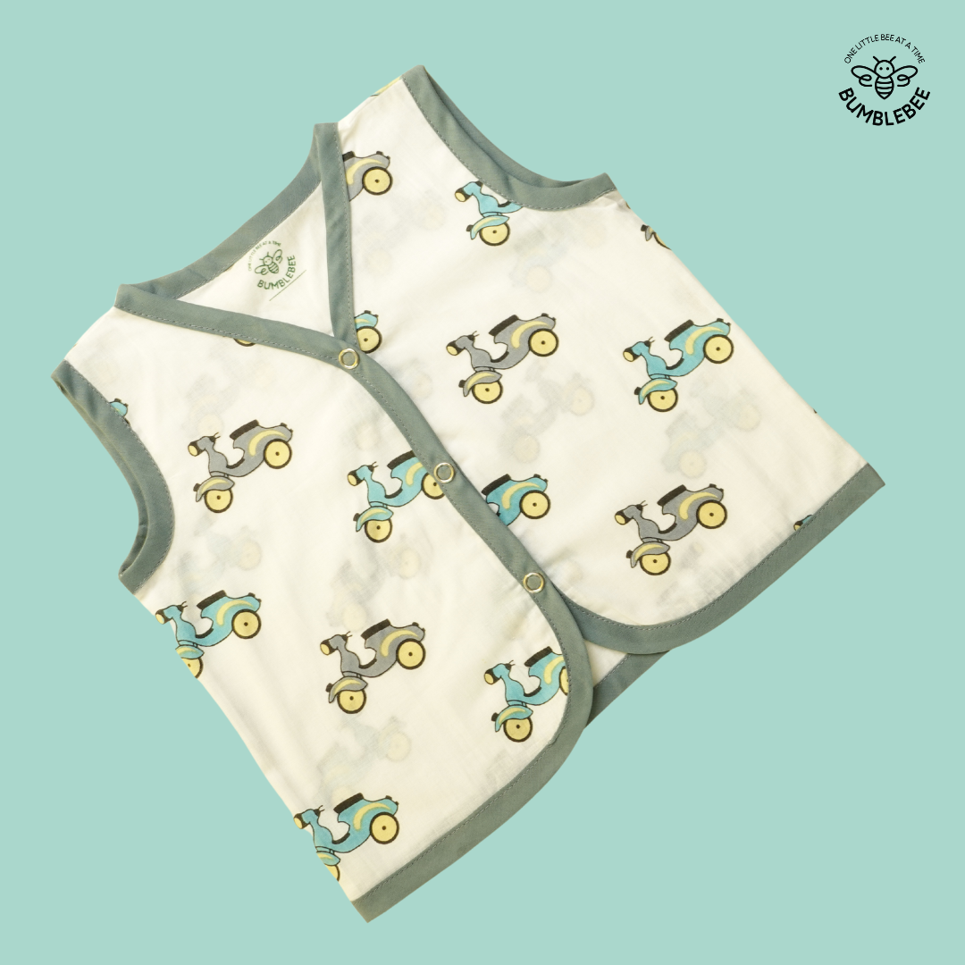 Green Scooters Cotton Jabla Top