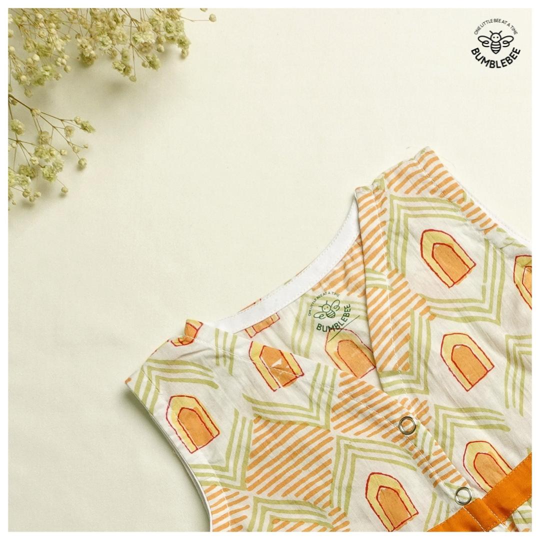 Orange Doorway Cotton Dress