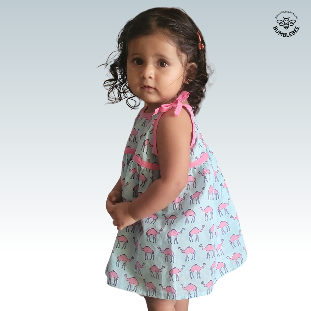 Pink Camels Strappy Dress