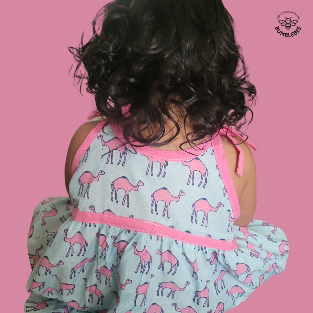 Pink Camels Strappy Dress