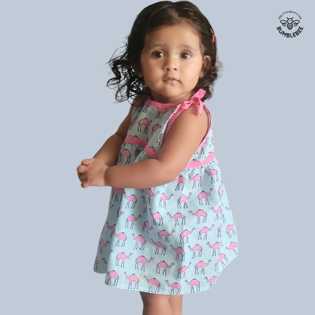 Pink Camels Strappy Dress