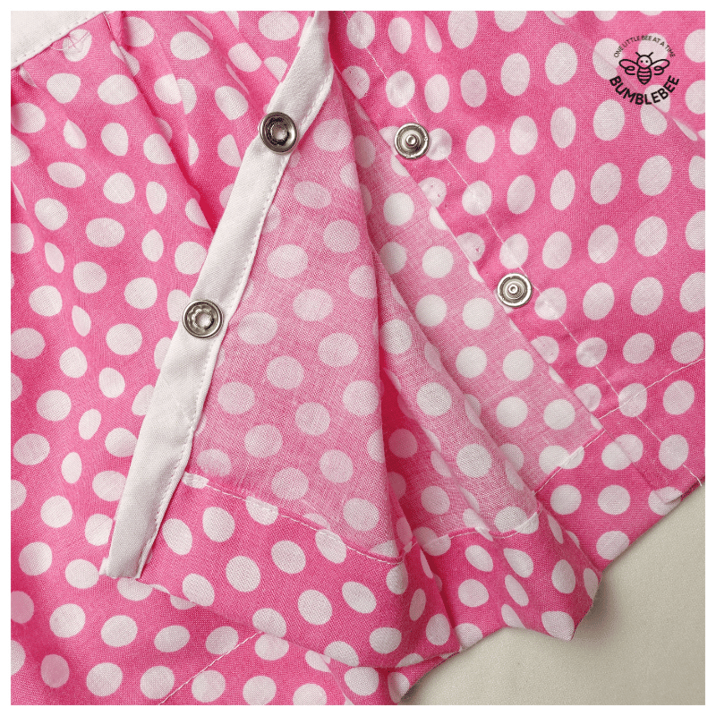 Pink Polka Dot Cotton Frock