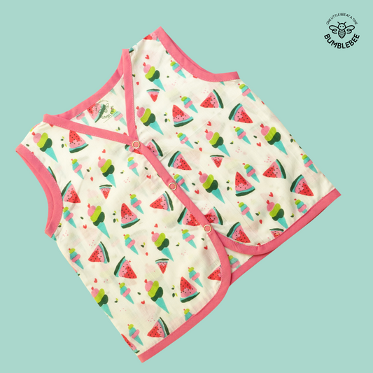 Pink Watermelons Cotton Jabla Top