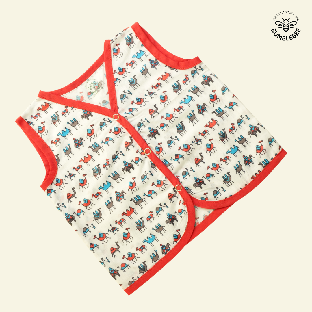 Red Camels Cotton Jabla Top