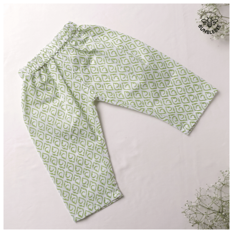 Sea Green Cotton Co-Ord Set Full Sleeves
