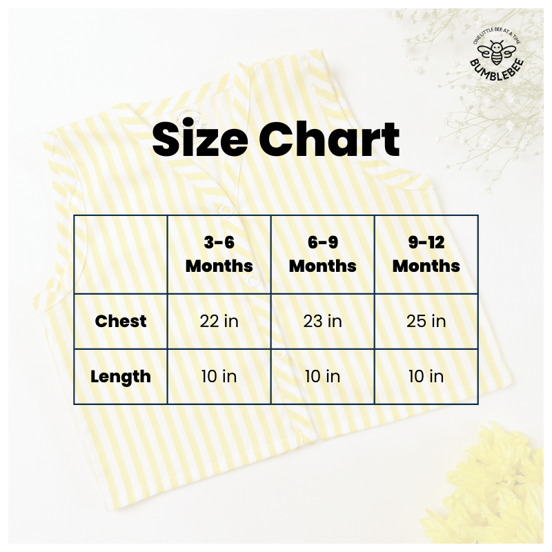 Yellow Candy Stripes Cotton Jabla Bumblebee Baby Wear India Sizes