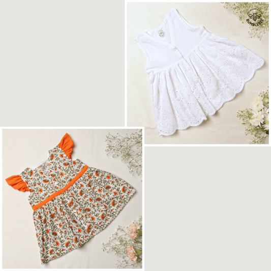 Cotton Dresses Combo - 5 (Set of 2)