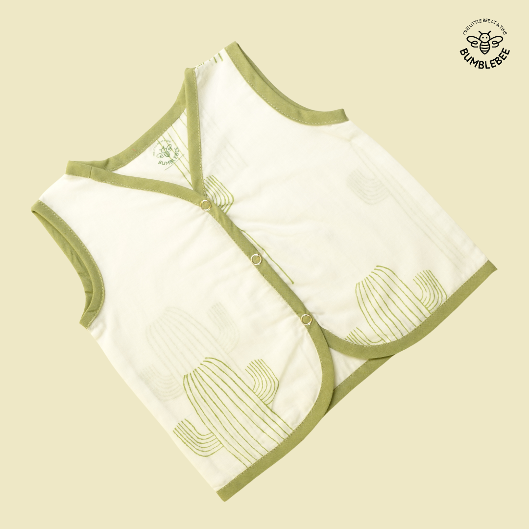 Green Cactus Cotton Jabla Top