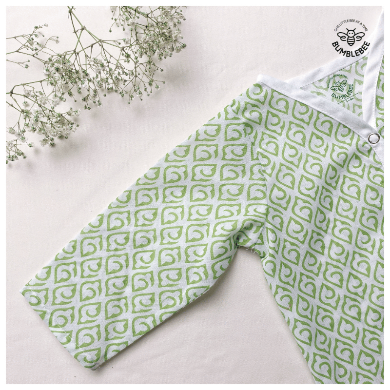 Sea Green Cotton Co-Ord Set Full Sleeves