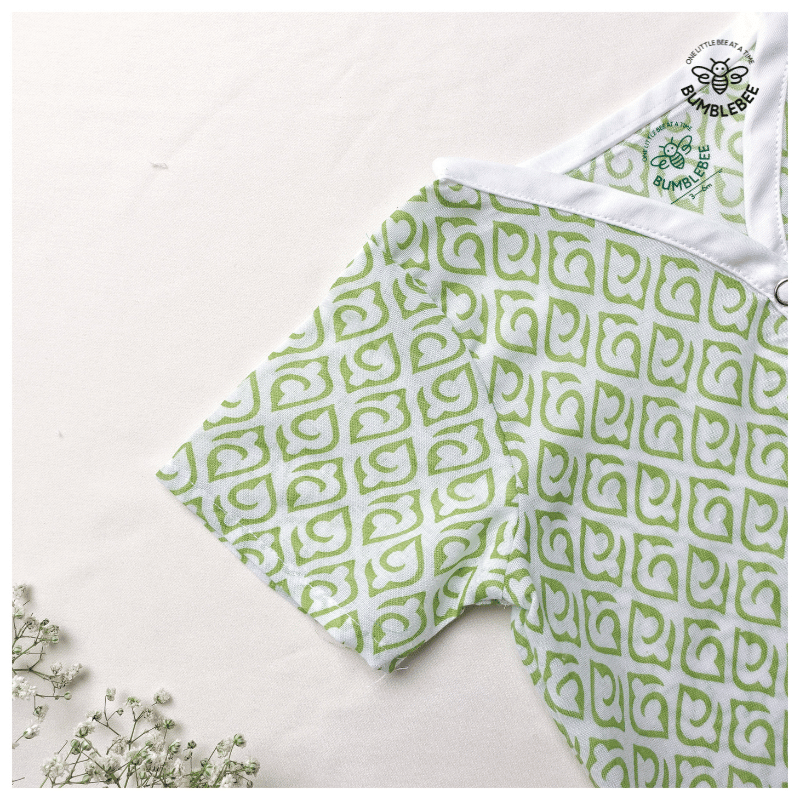 Sea Green Cotton Co-Ord Set Half Sleeves